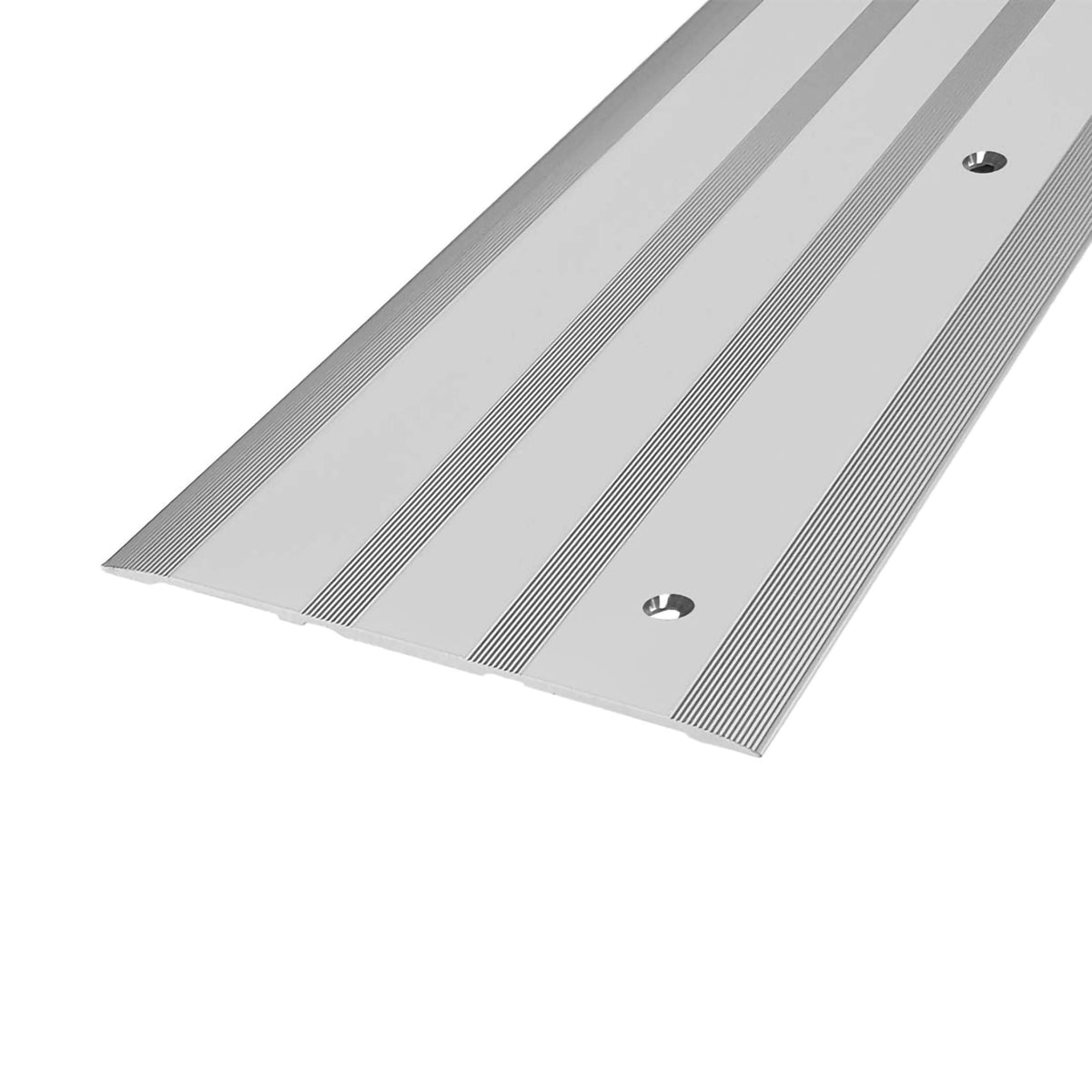 Abdeckprofil Aluminium gebohrt in 100mm Breite mit mehrfach geriffelter Oberfläche
#A0002939
#A0002943