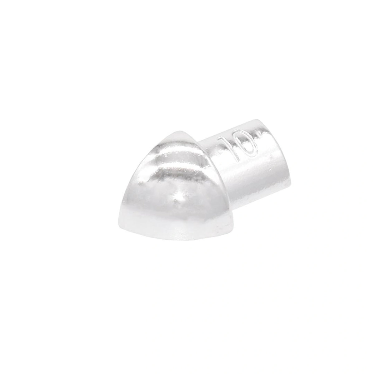 Buitenhoeken voor aluminiumprofielen zilver (glanzend)