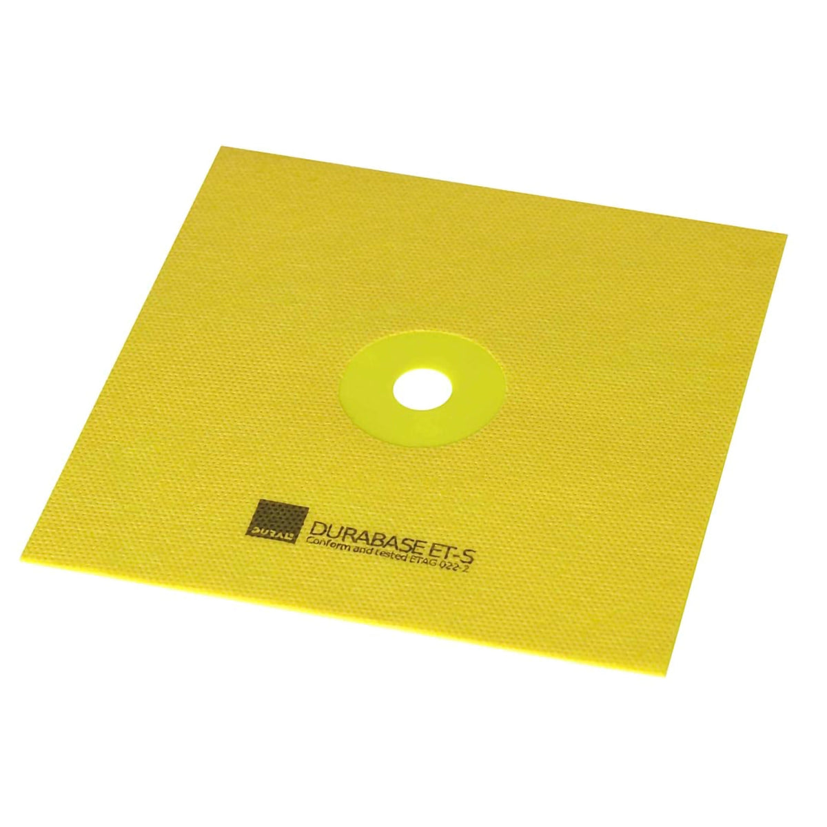 Yellow DURAL ET-S sealing sleeve with flexible pipe opening and print #A0001993