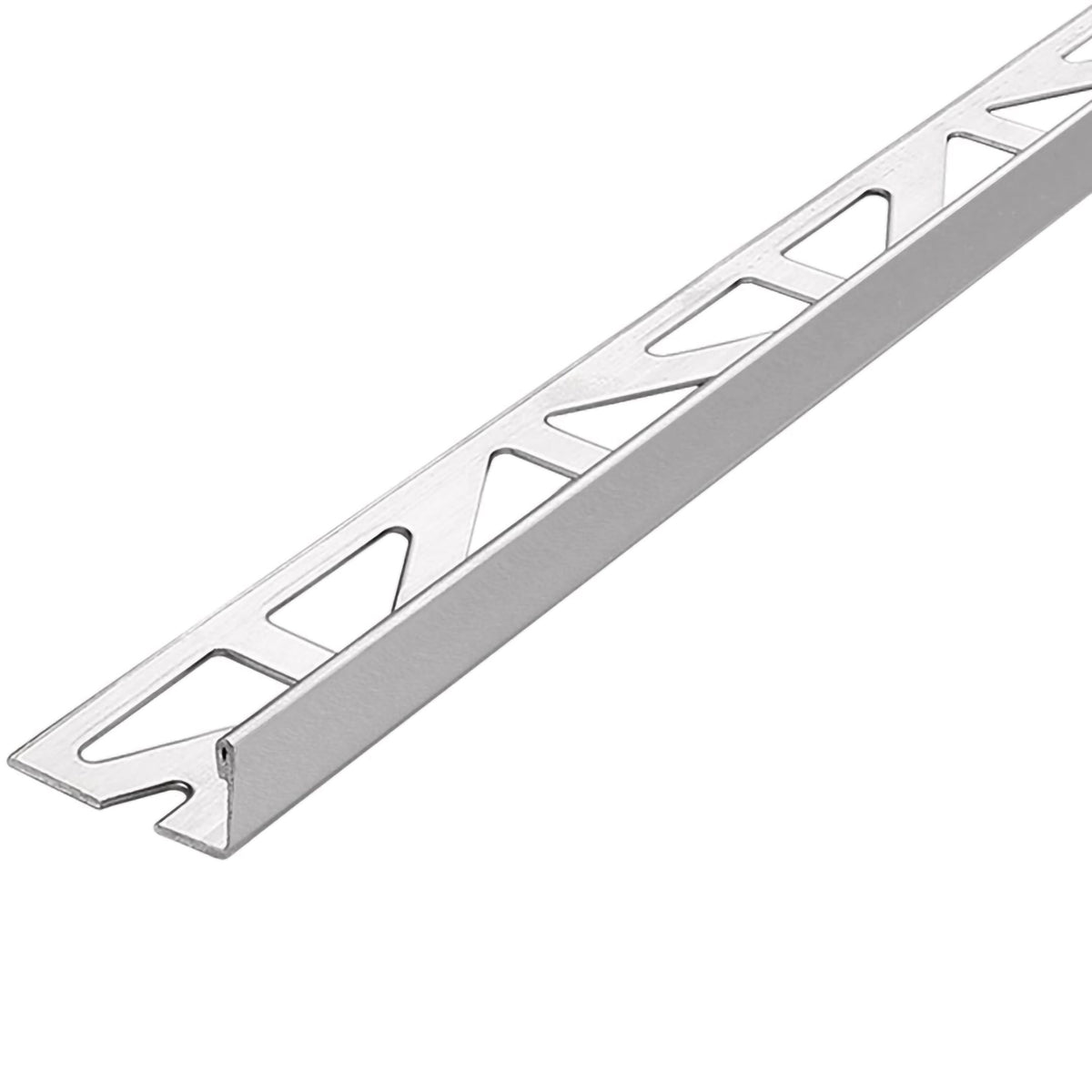 DURAL angle profile stainless steel polished with triangular-perforated leg