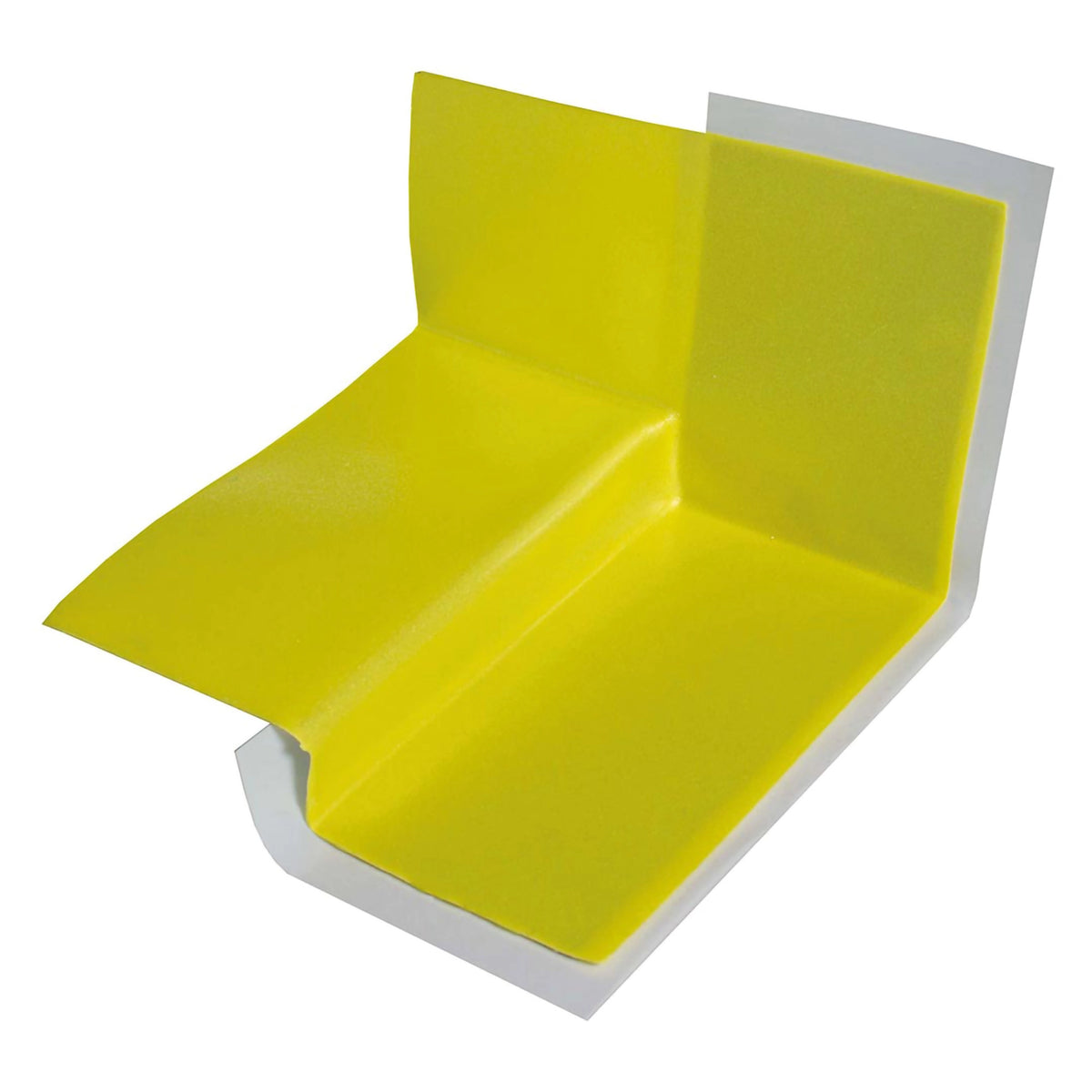 Gelbe Duschecke 3D links für selbstklebende Abdichtung Warpseal