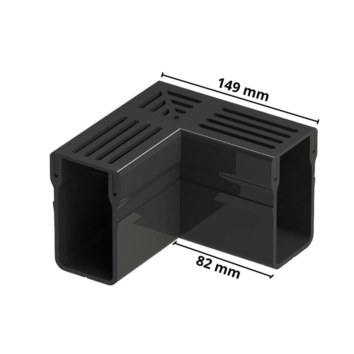 Dimensioned corner piece UD Pro 65 with black grating
#A0003402