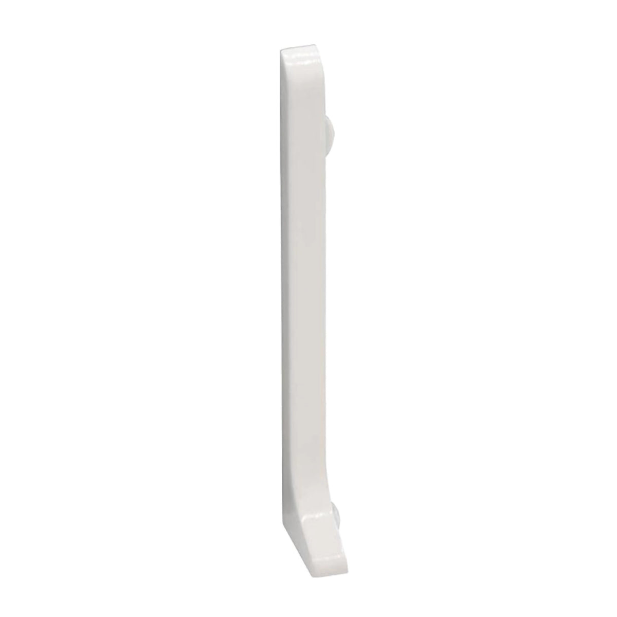 Eindkap links plint aluminium wit #A0005101