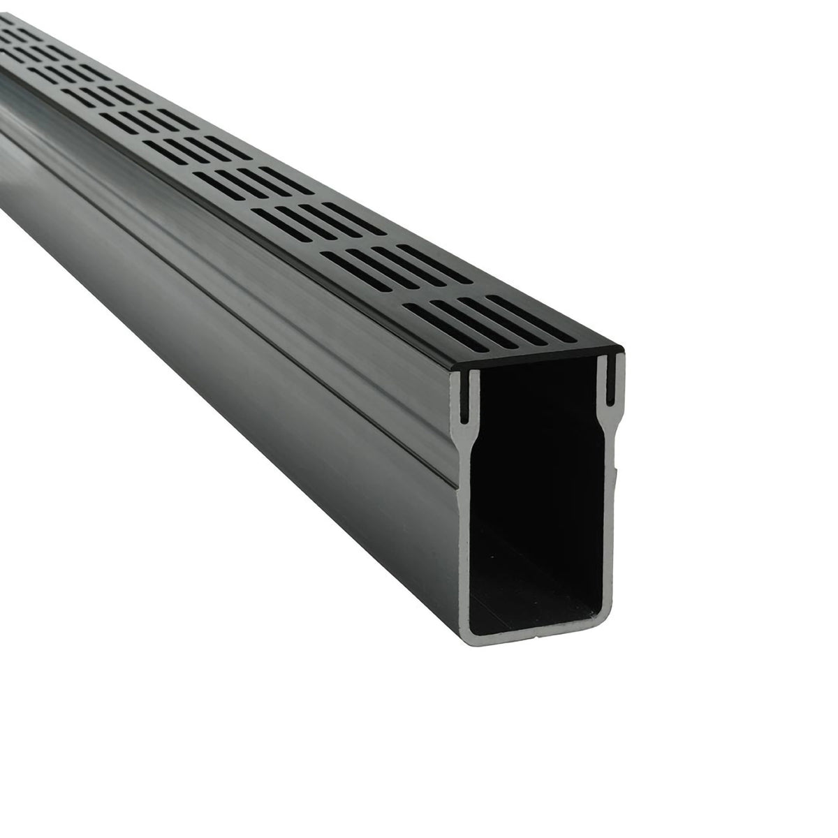 Afvoergoot UD Pro 65 zwart met gootlichaam van zwart hard-pvc #A0003398
#A0003400