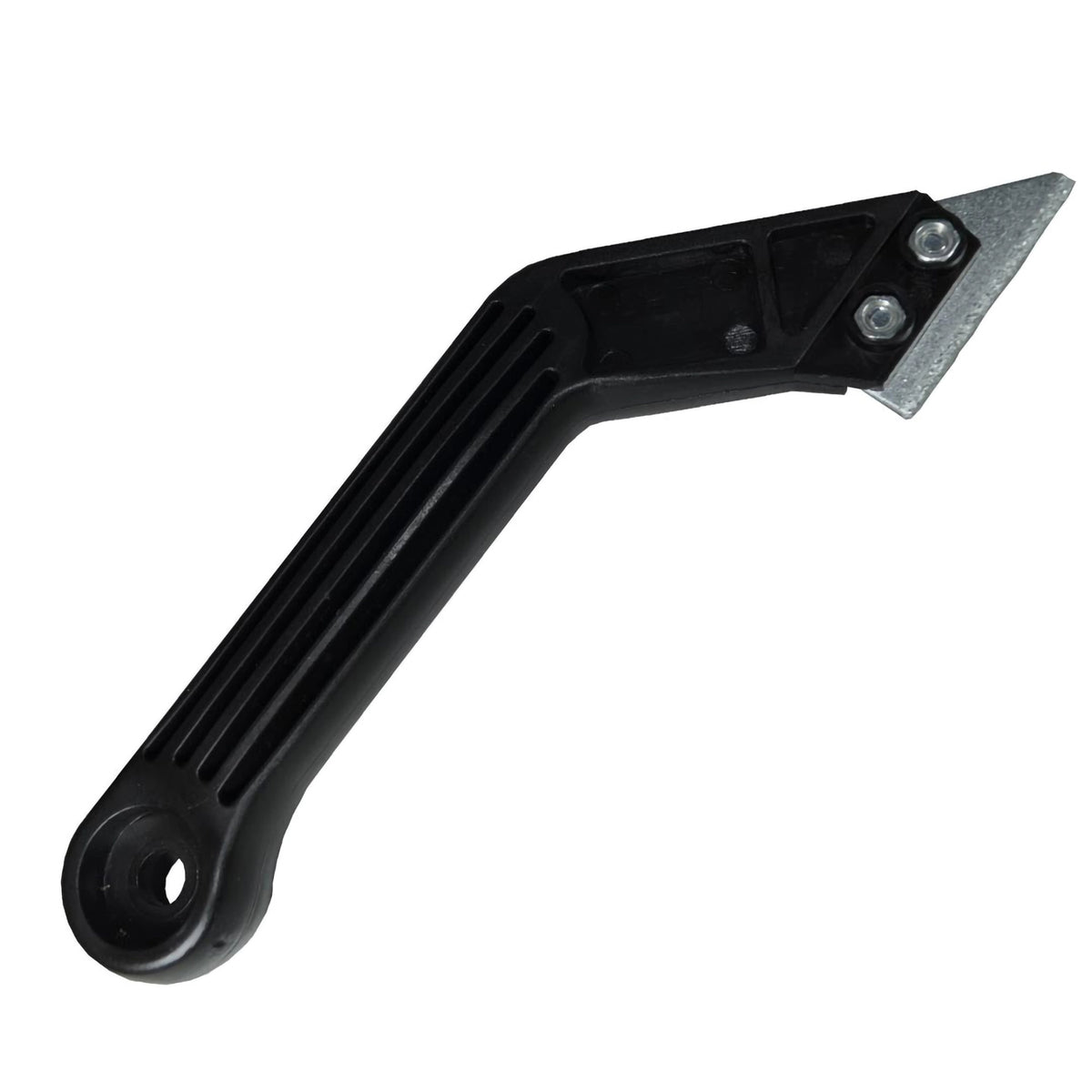 Grout scraper with black PVC handle