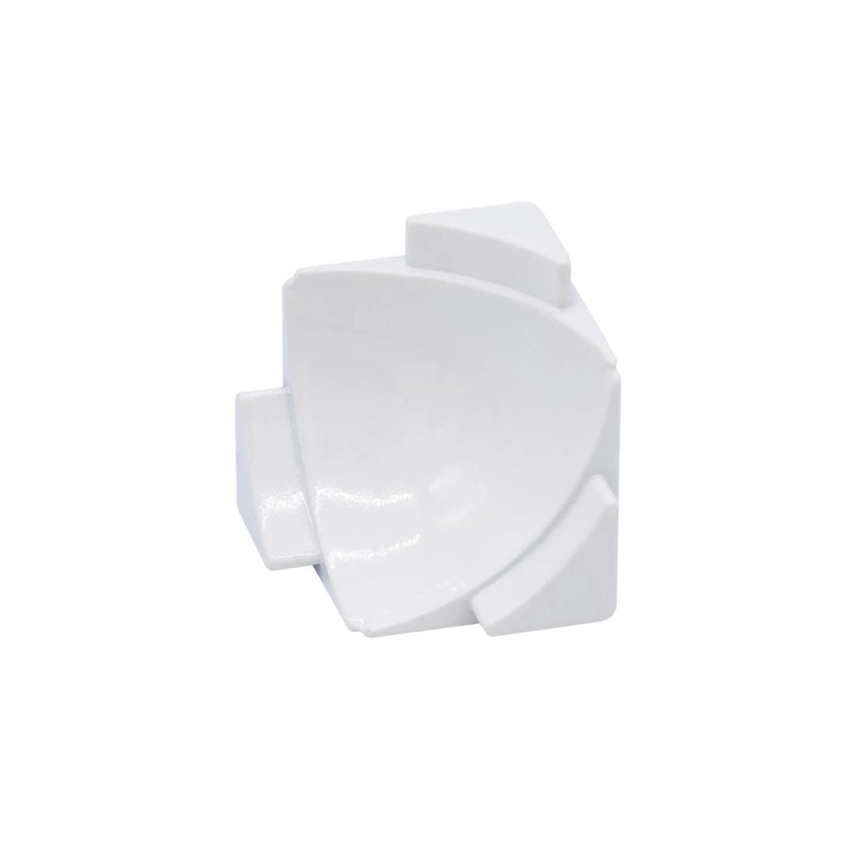 Internal corner 3D wall connection profile COVE white