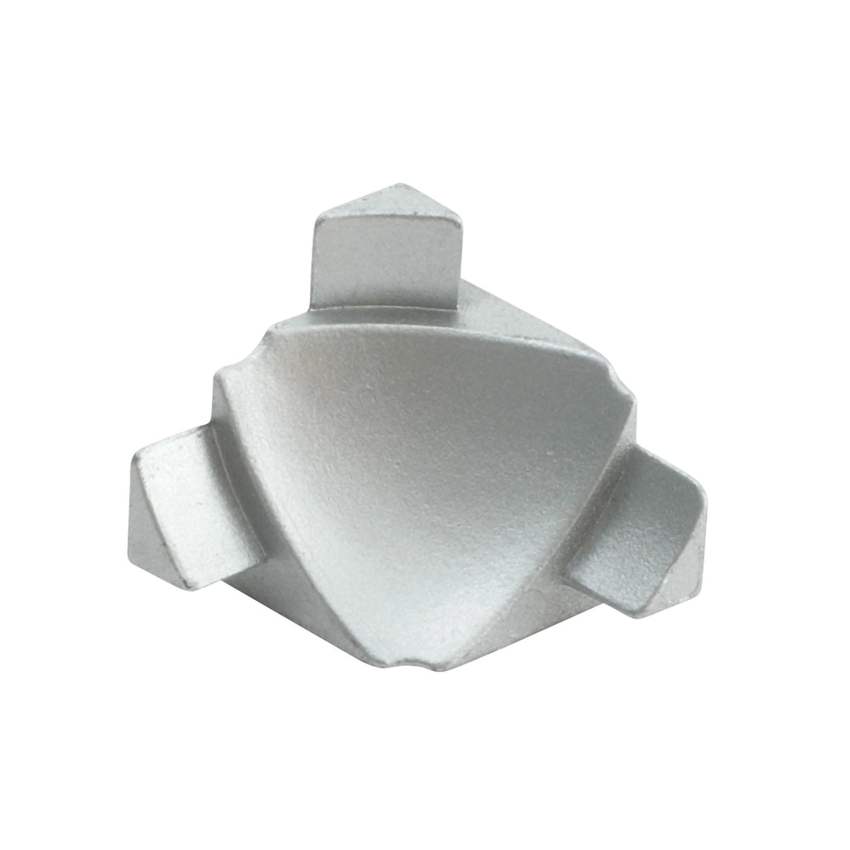 Internal corner 3D for wall connection profile silver