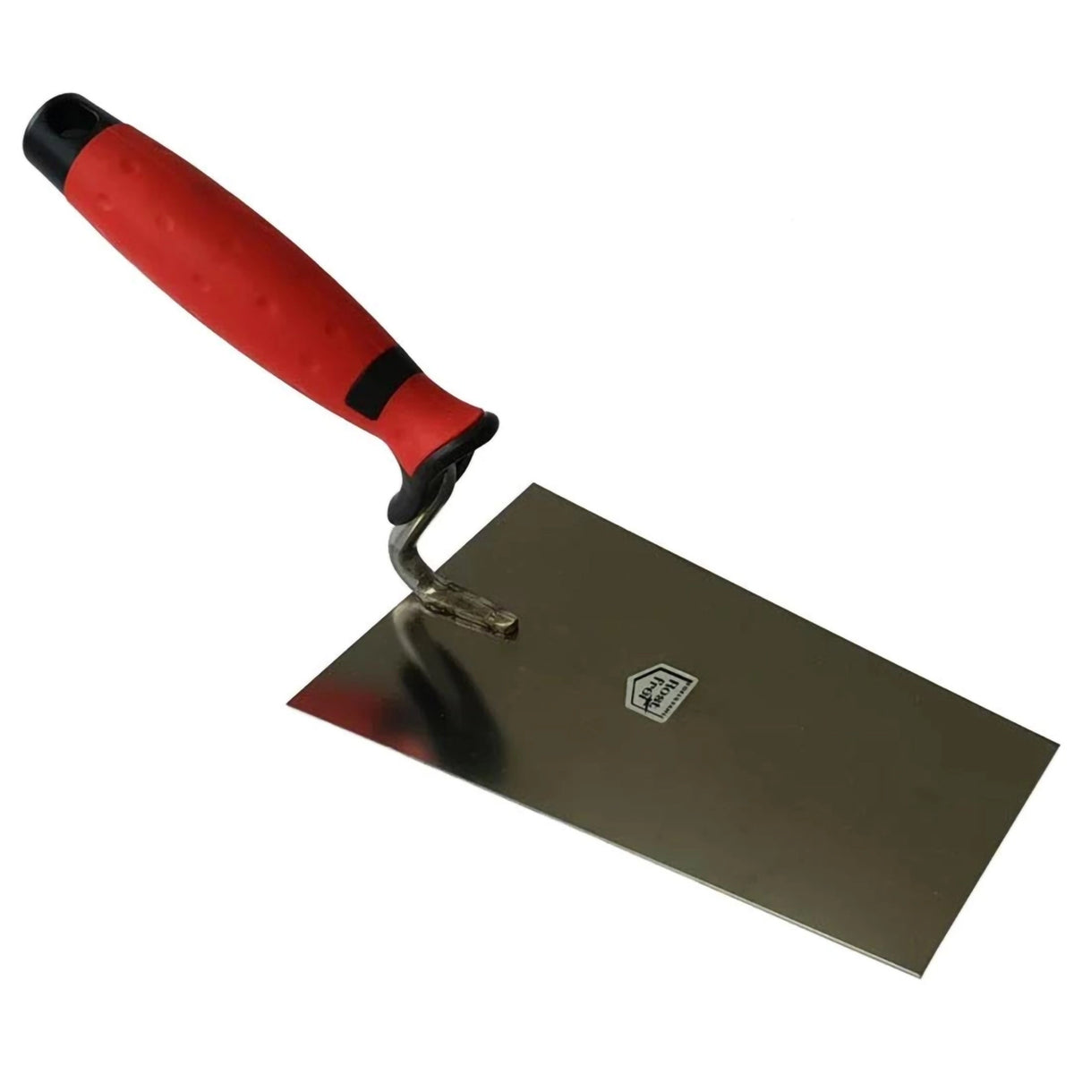 Putzkelle 140mm mit rotem Softgriff