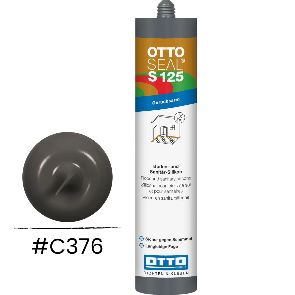 OTTOSEAL S 125 – floor & sanitary silicone anthracite C376
#A0005507