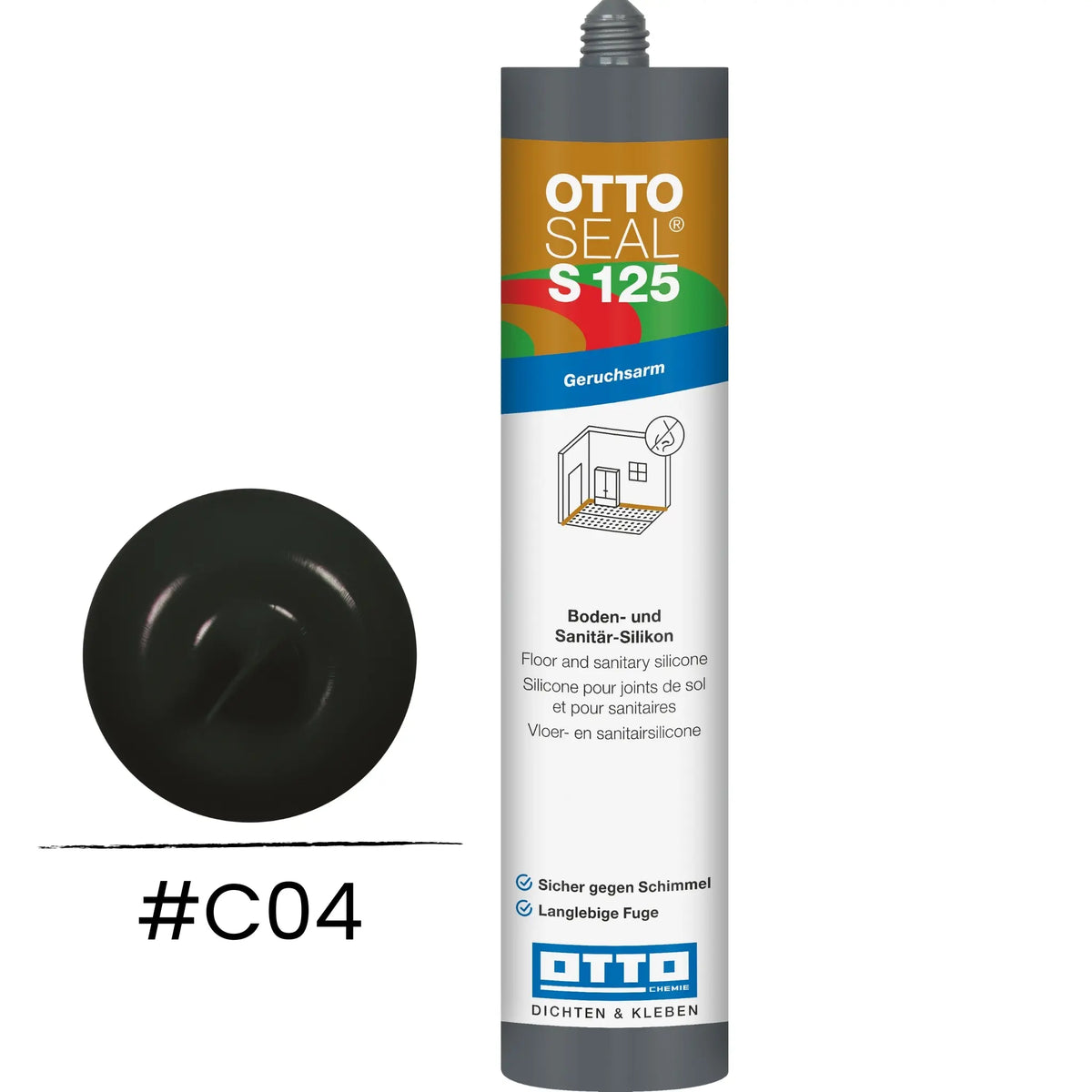 OTTOSEAL S 125 – floor & sanitary silicone black C04
#A0005504
