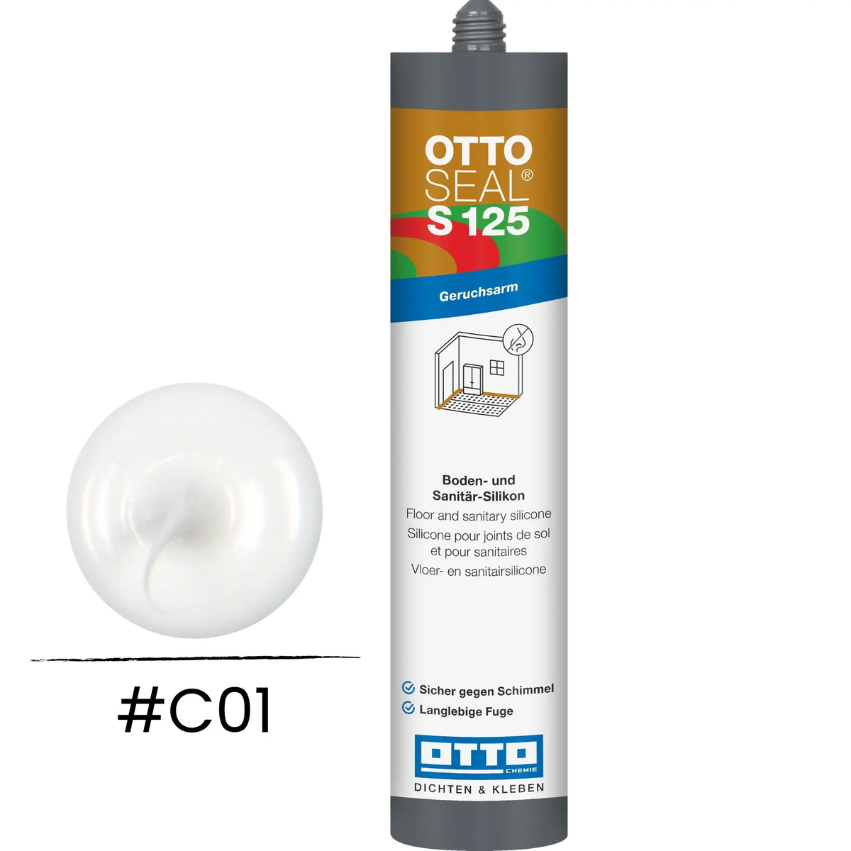 OTTOSEAL S 125 – floor & sanitary silicone white C01
#A0005503