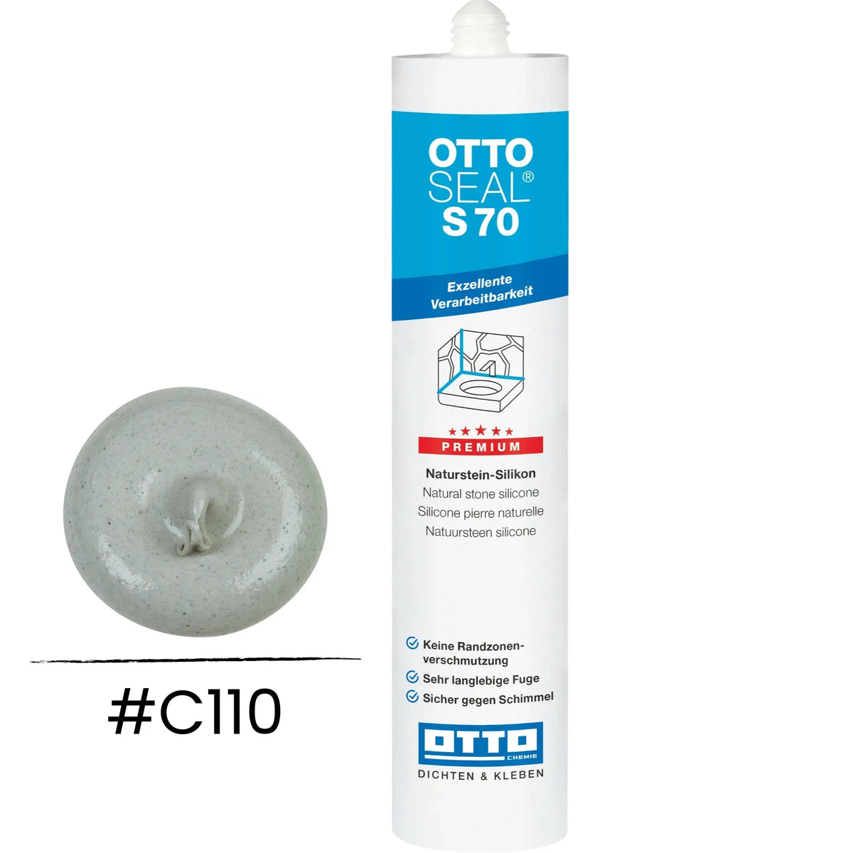 OTTOSEAL S 70 – Marmor und Naturstein fugengrau Struktur C110
#A0005464