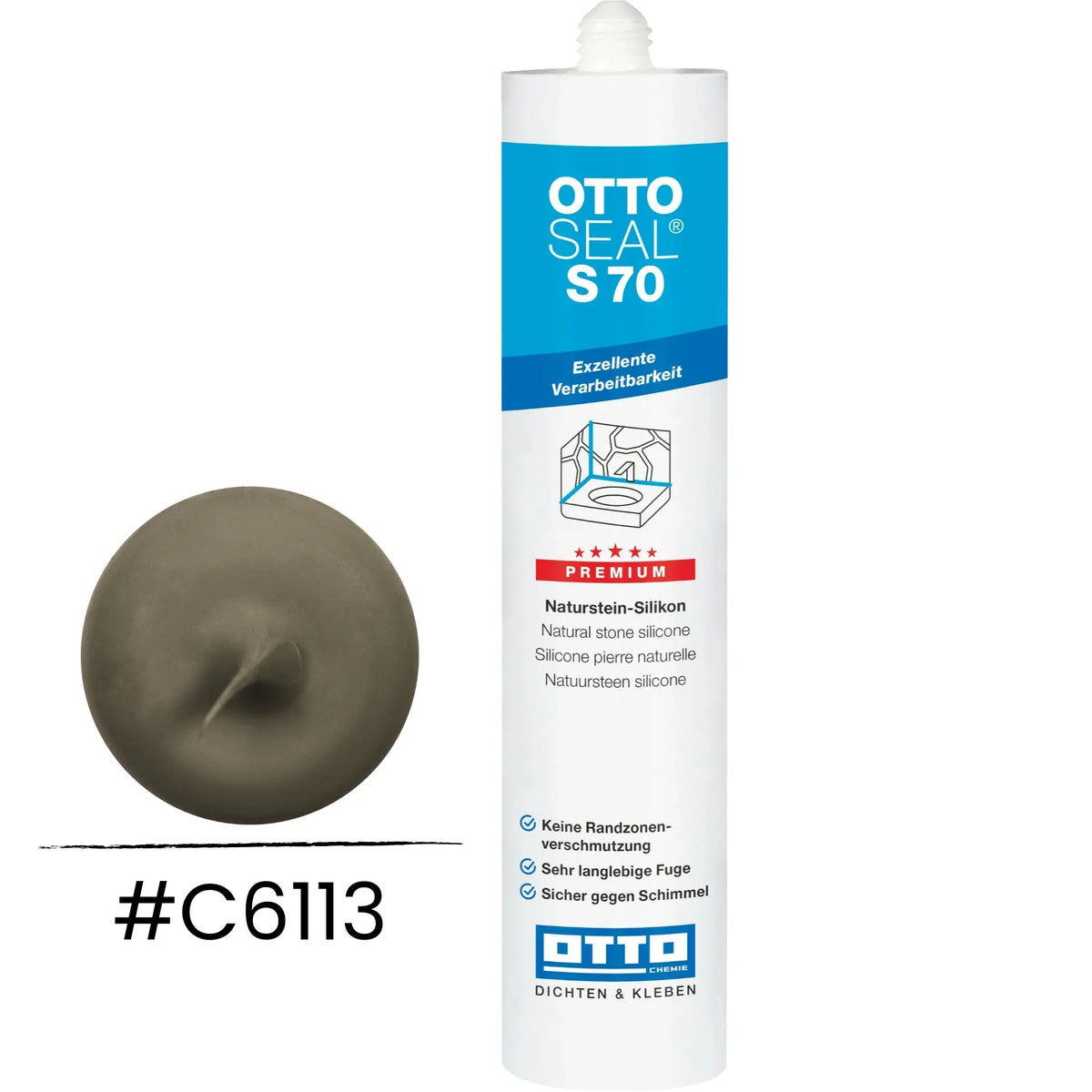 OTTOSEAL S 70 – Marmor und Naturstein matt betongrau C6113
#A0005473
