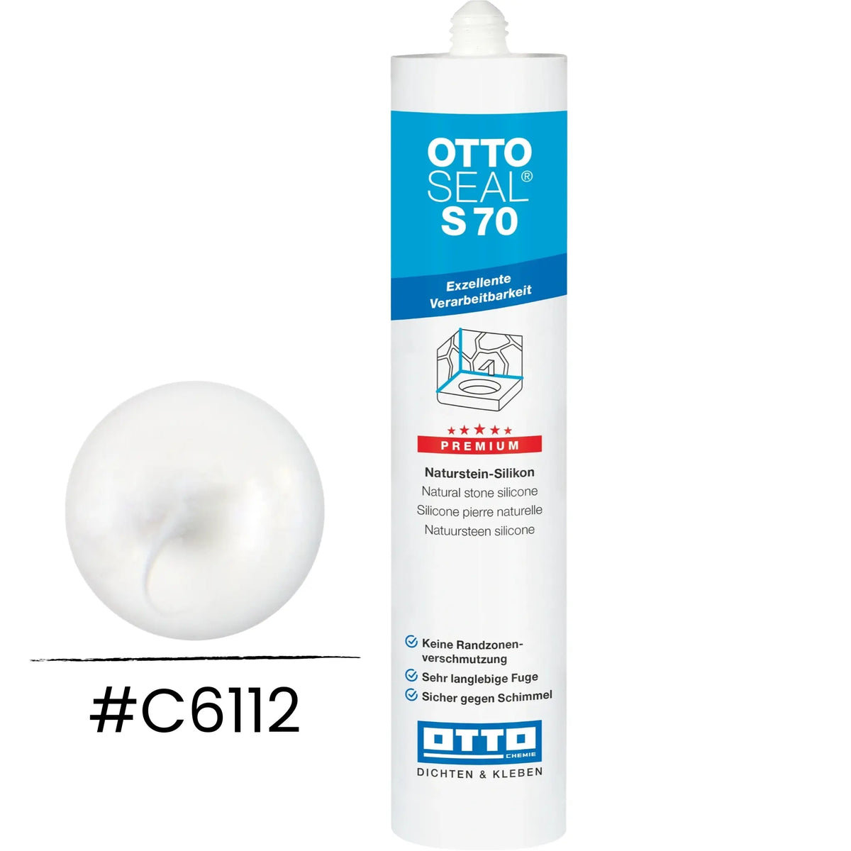 OTTOSEAL S 70 – Marmor und Naturstein matt weiß C6112
#A0005472