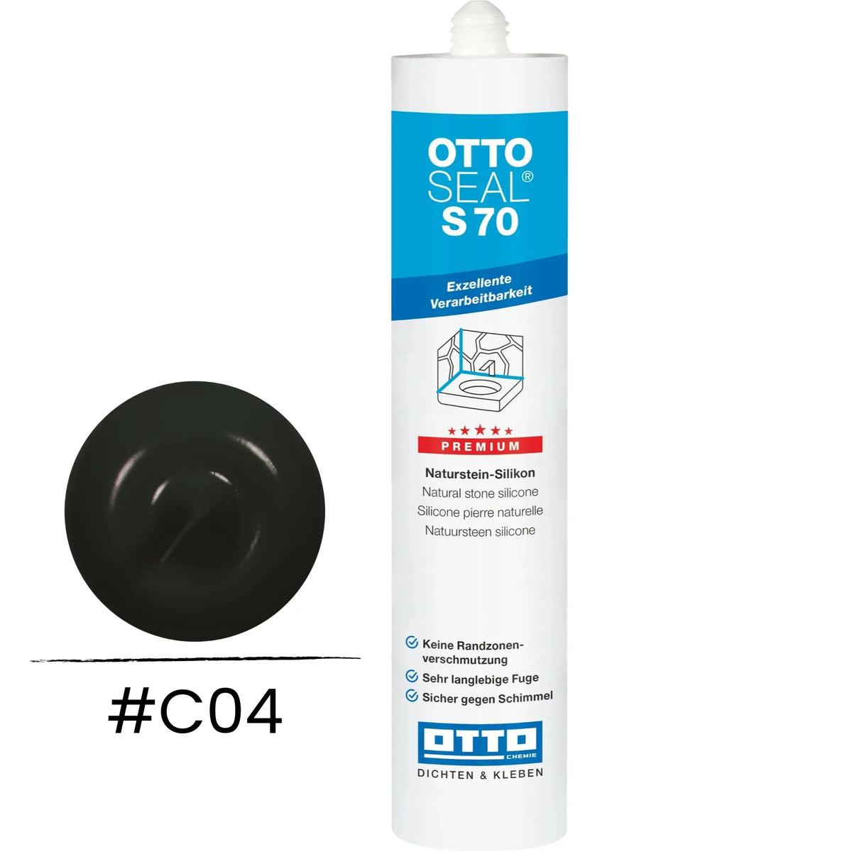 OTTOSEAL S 70 – Marmor und Naturstein schwarz C04
#A0005461