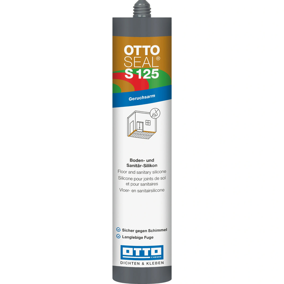 Cartridge OTTOSEAL S 125 floor and sanitary silicone