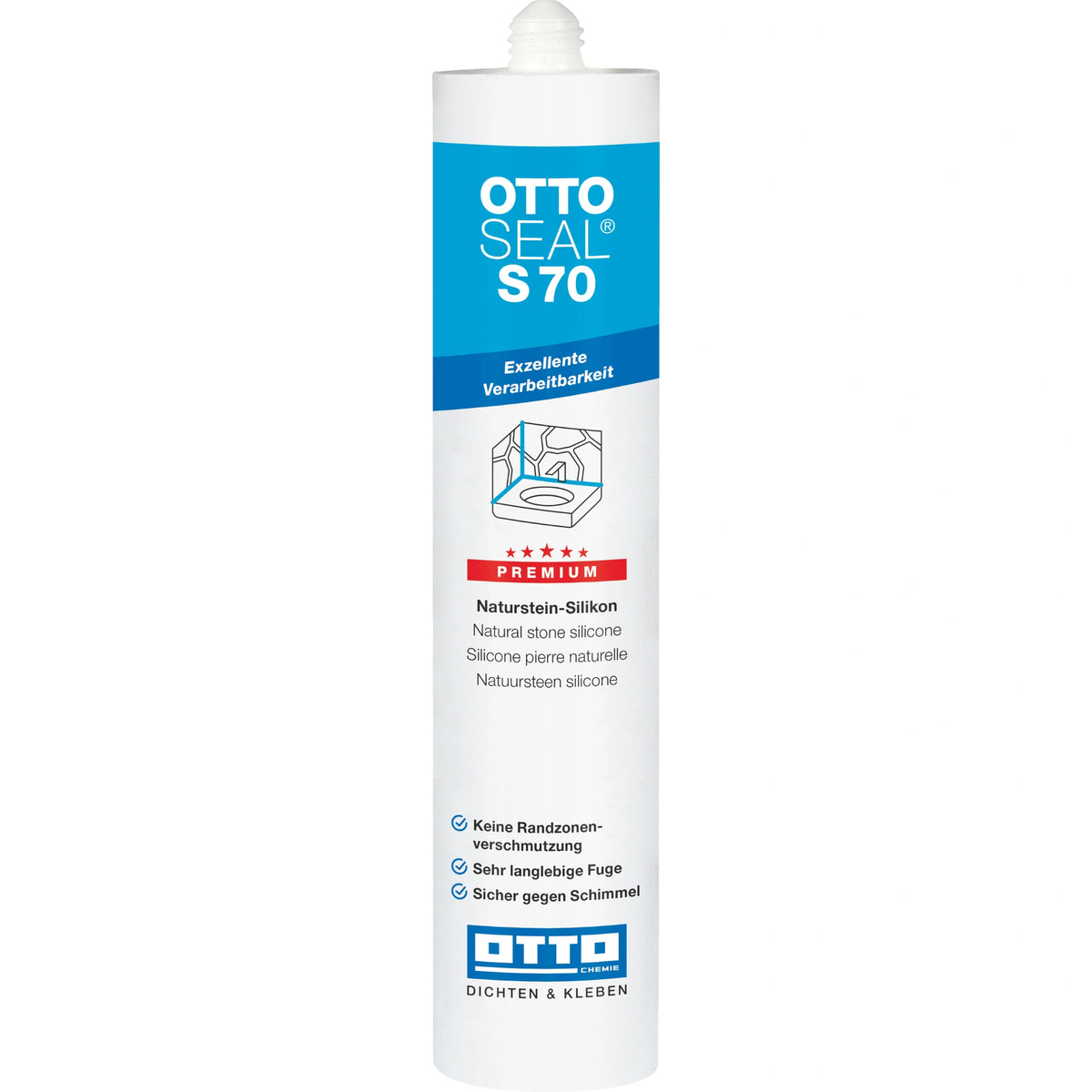 Kartusche OTTOSEAL S 70 Naturstein-Silikon