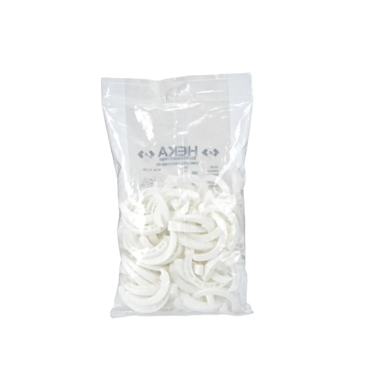 Curved wedge 0-10 mm (100 pcs.) in a bag photographed from behind