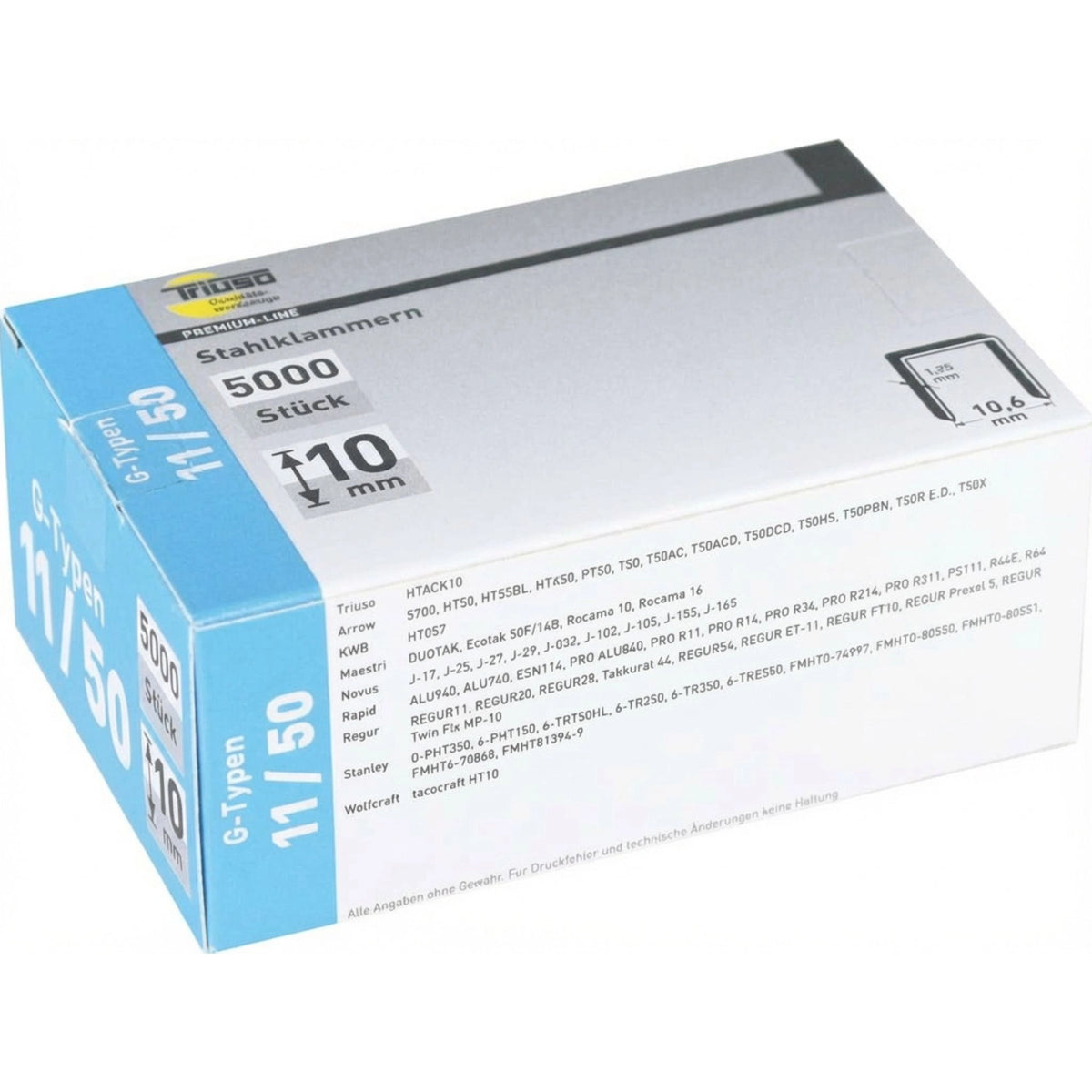 Verpackung für Klammern Hammertacker Höhe 10mm #A0005626