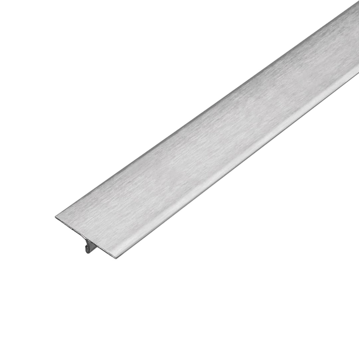 Transition profile T-shape stainless steel brushed