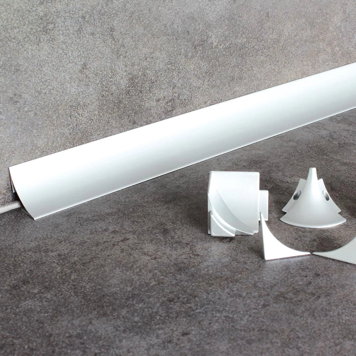Connecting profile cove aluminium silver
