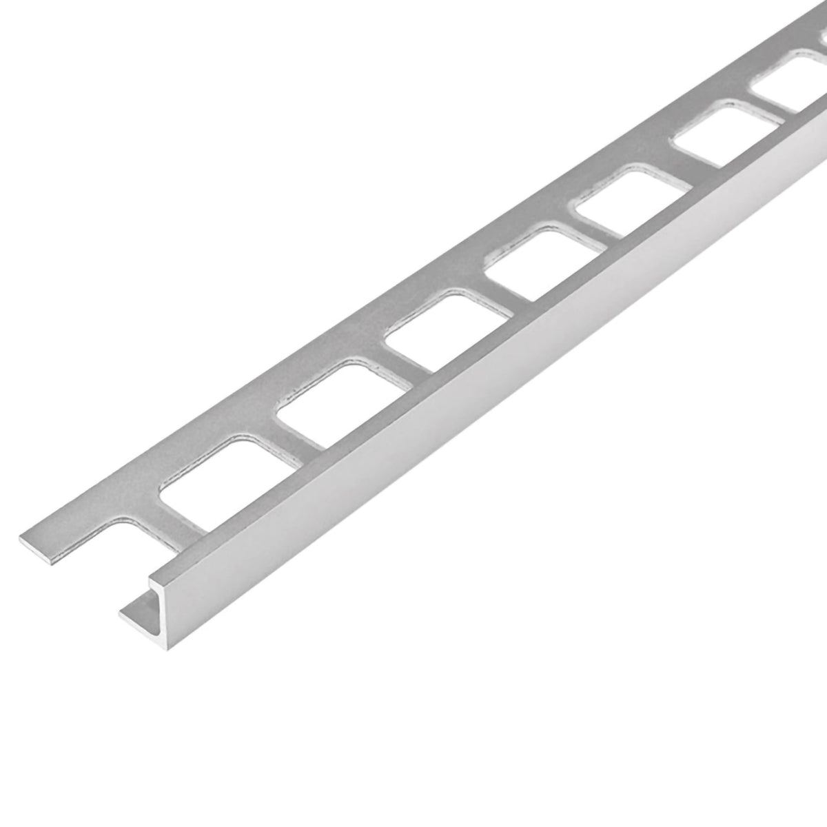 Angle profile aluminium silver matt anodised