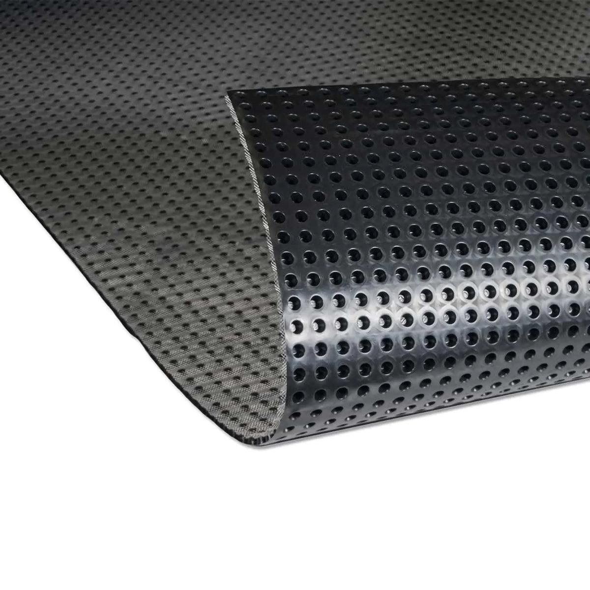 DURAL drainage mat DR100++ with round studs partially unrolled