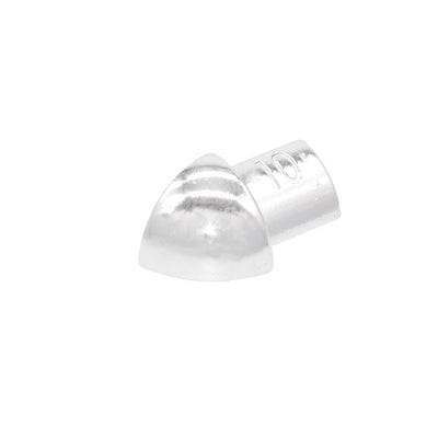 Außenecken für Aluprofile silber (glänzend)