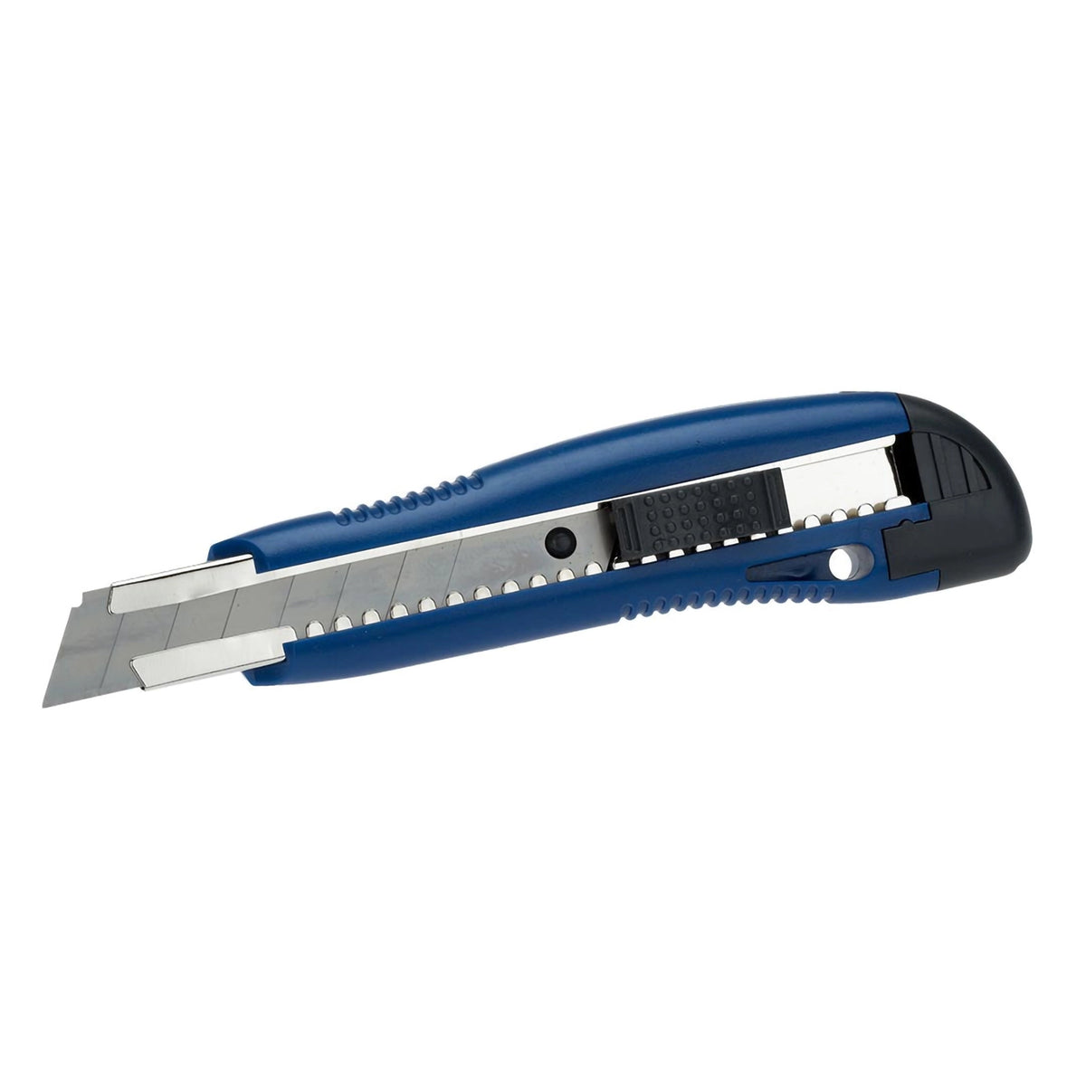 Blaues Cuttermesser mit Klinge aus Stahl