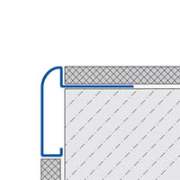 Zeichnung zur Verarbeitung des DURAL Arbeitsplattenprofils