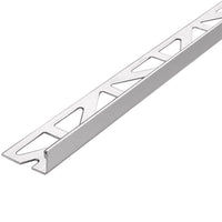 DURAL angle profile stainless steel polished with triangular-perforated leg
