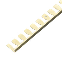 DURAL bendable angle profile brass natural with special pre-drilled Z-Flex leg