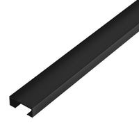Decorative profile aluminium black matt