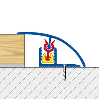Tekening DURAL afsluitprofiel CLIPPER