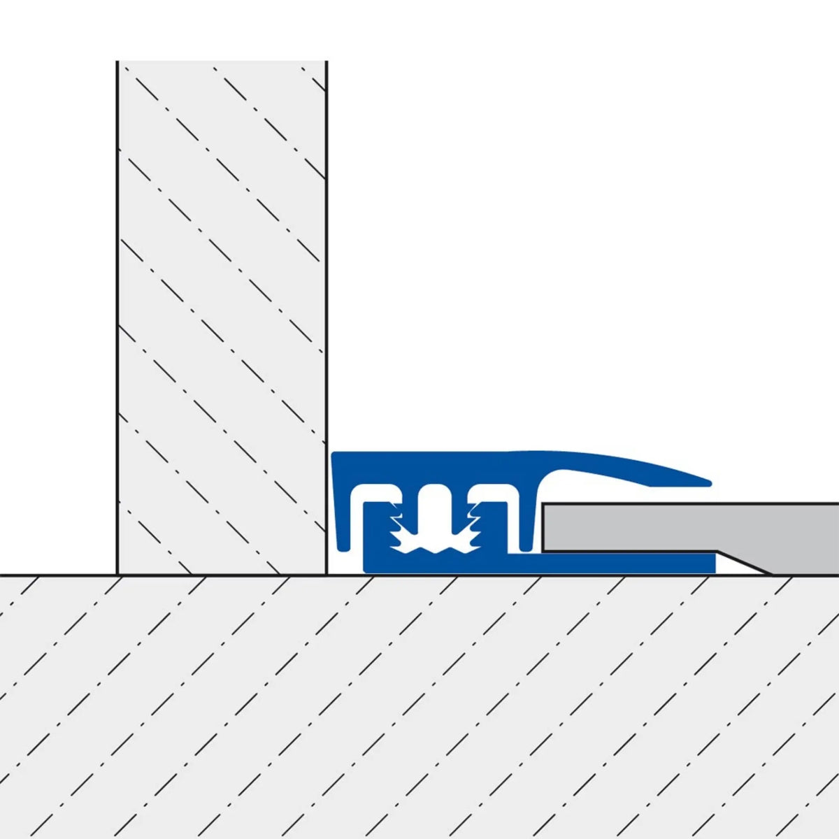 Tekening DURAL afsluitprofiel SNAP LVT