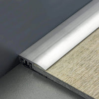 DURAL afsluitprofiel SNAP LVT zilver verwerkt met houttegel