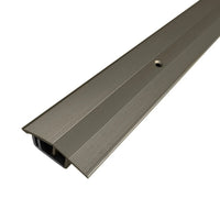 DURAL adaptation profile DUOFLOOR titanium with visible screws