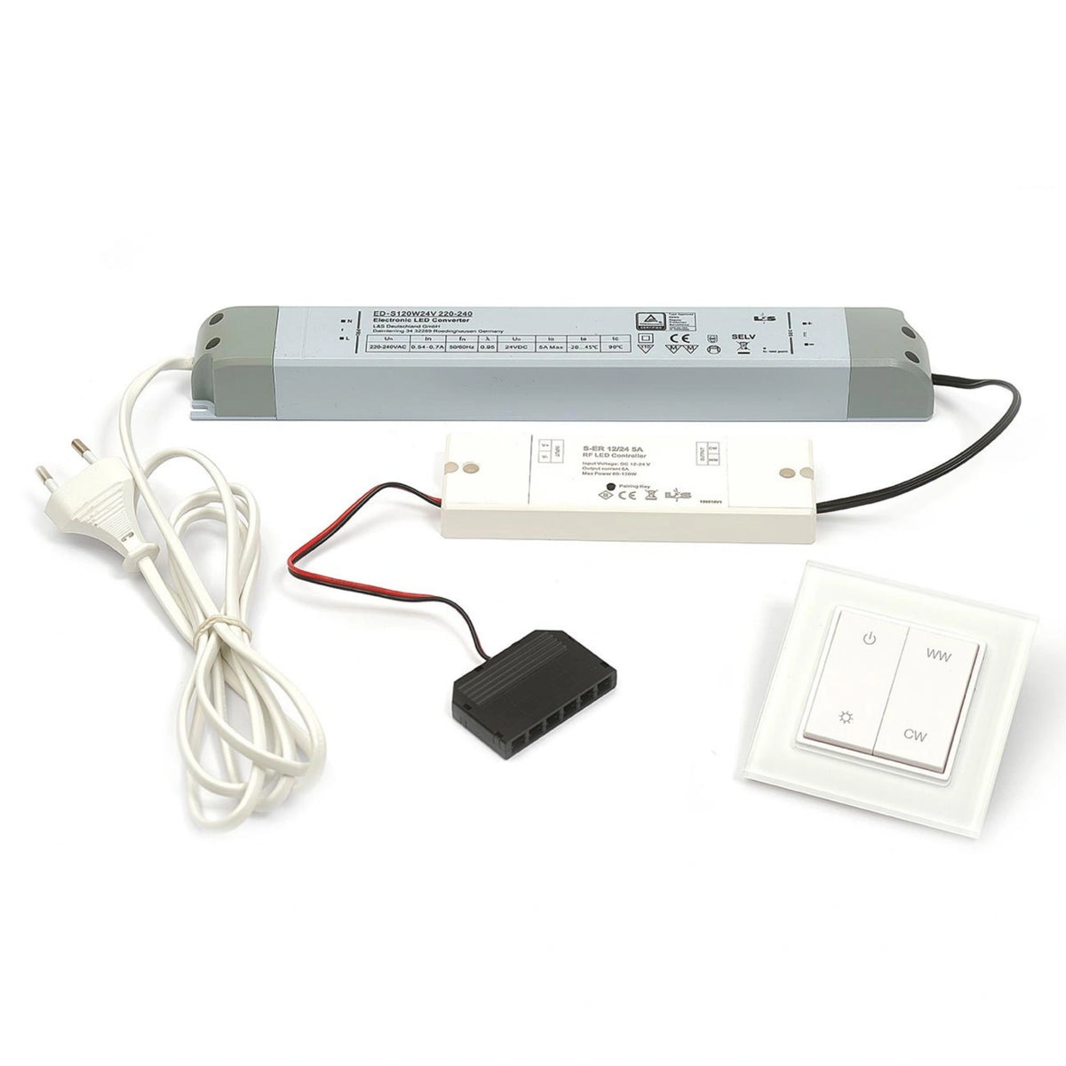 DURAL LED connection set wall switch large #A0002981