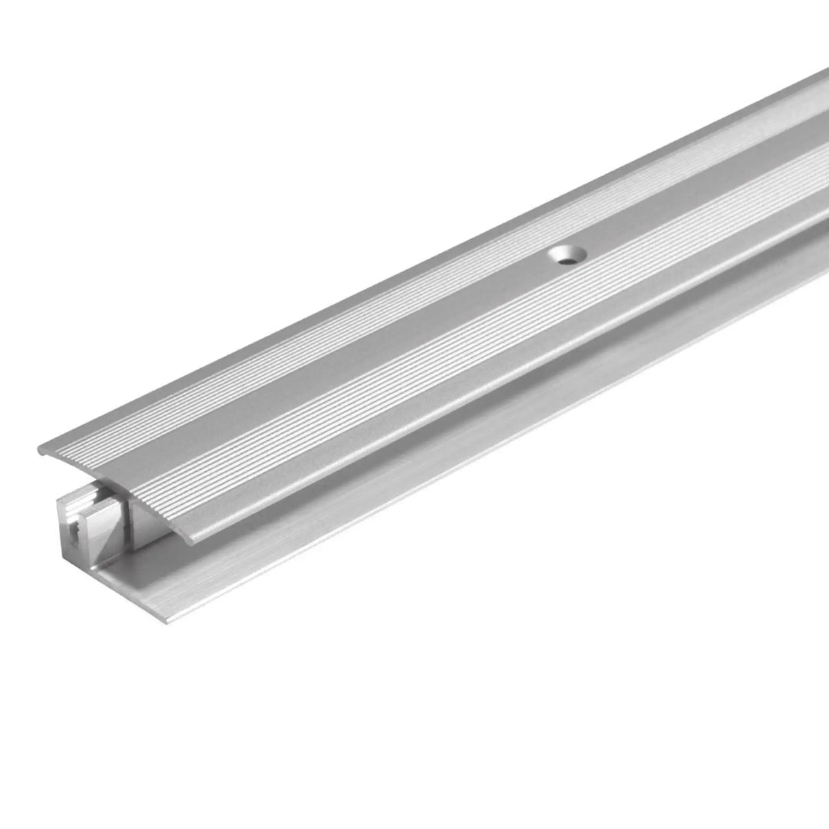 DURAL transition profile DUOFLOOR silver with visible drill holes