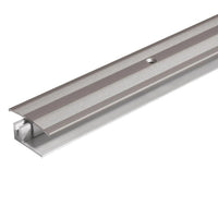 DURAL transition profile DUOFLOOR titanium with visible drill holes