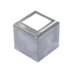 Corner piece for balcony profile L-shape stainless steel - 55 mm