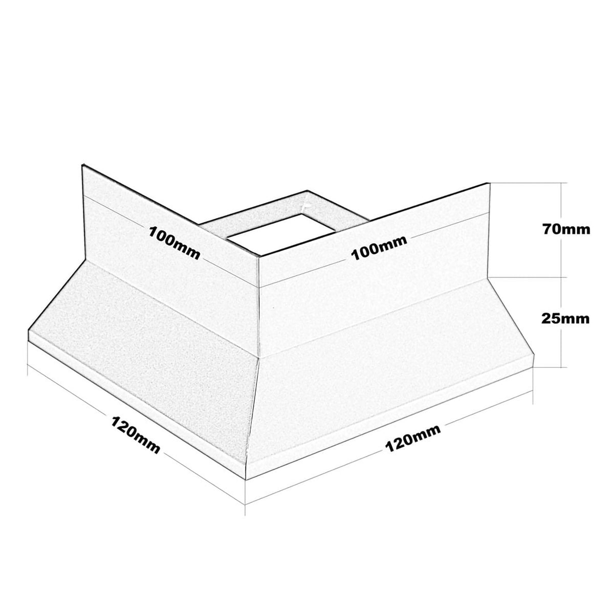 Zeichnung Eckstück Balkonprofil Splitt und Kies 95mm Höhe
#A0001318
#A0003430