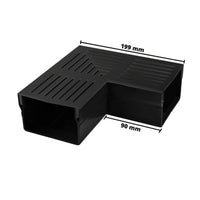 Dimensioned corner piece UD Pro 100 with black grating
#A0003391
