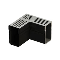 Eckstück UD Pro 65 mit silber eloxiertem Rost 
#A0003397