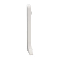 Eindkap links plint aluminium wit #A0005101