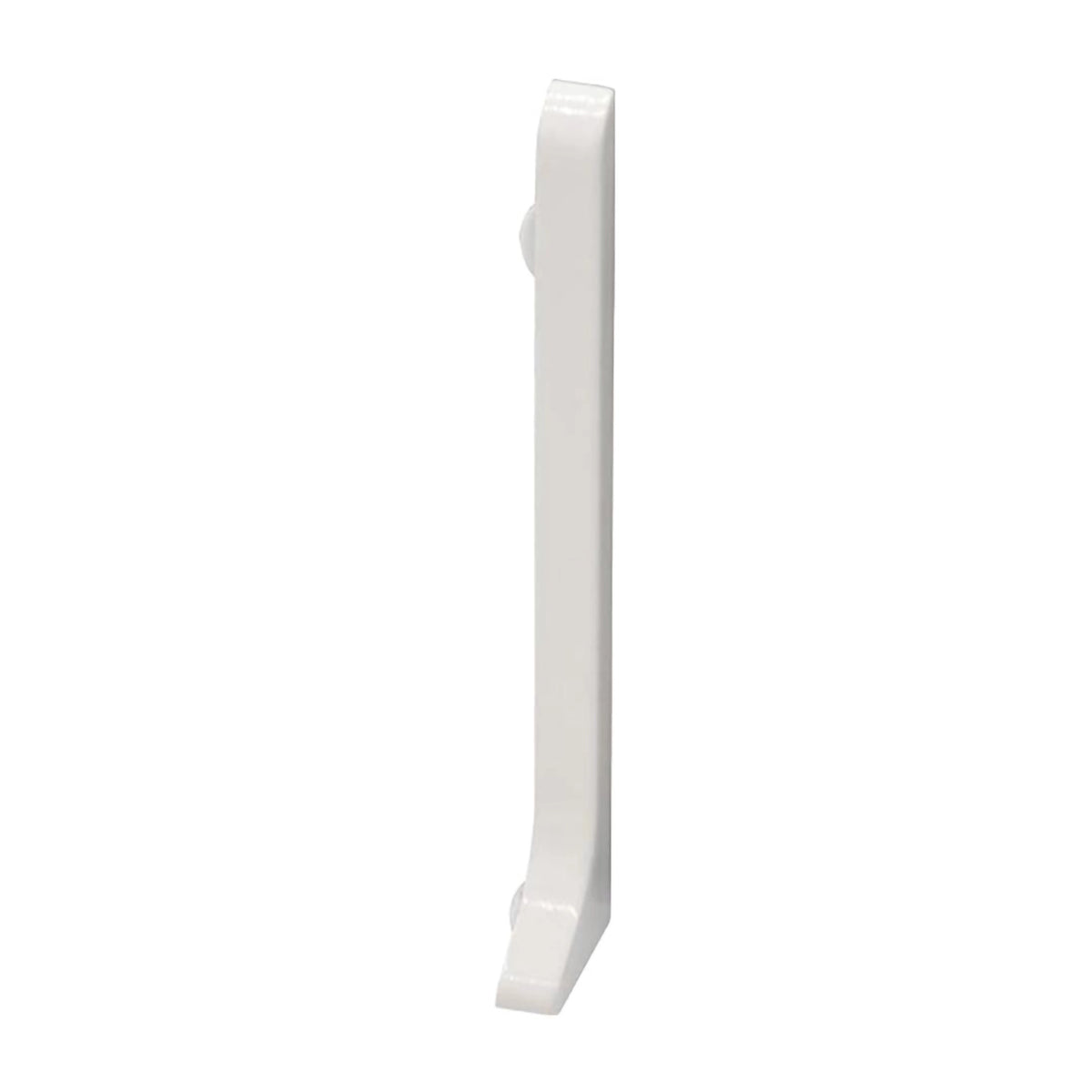 Eindkap rechts plint aluminium wit #A0005102