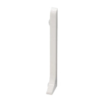 Eindkap rechts plint aluminium wit #A0005102