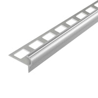 Florentiner Treppenprofil Alu silber mit quadratisch gestanztem Schenkel