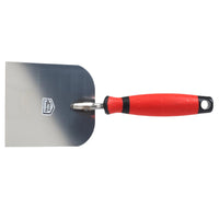 Plasterer's spatula with red soft grip 100mm wide #A0003026