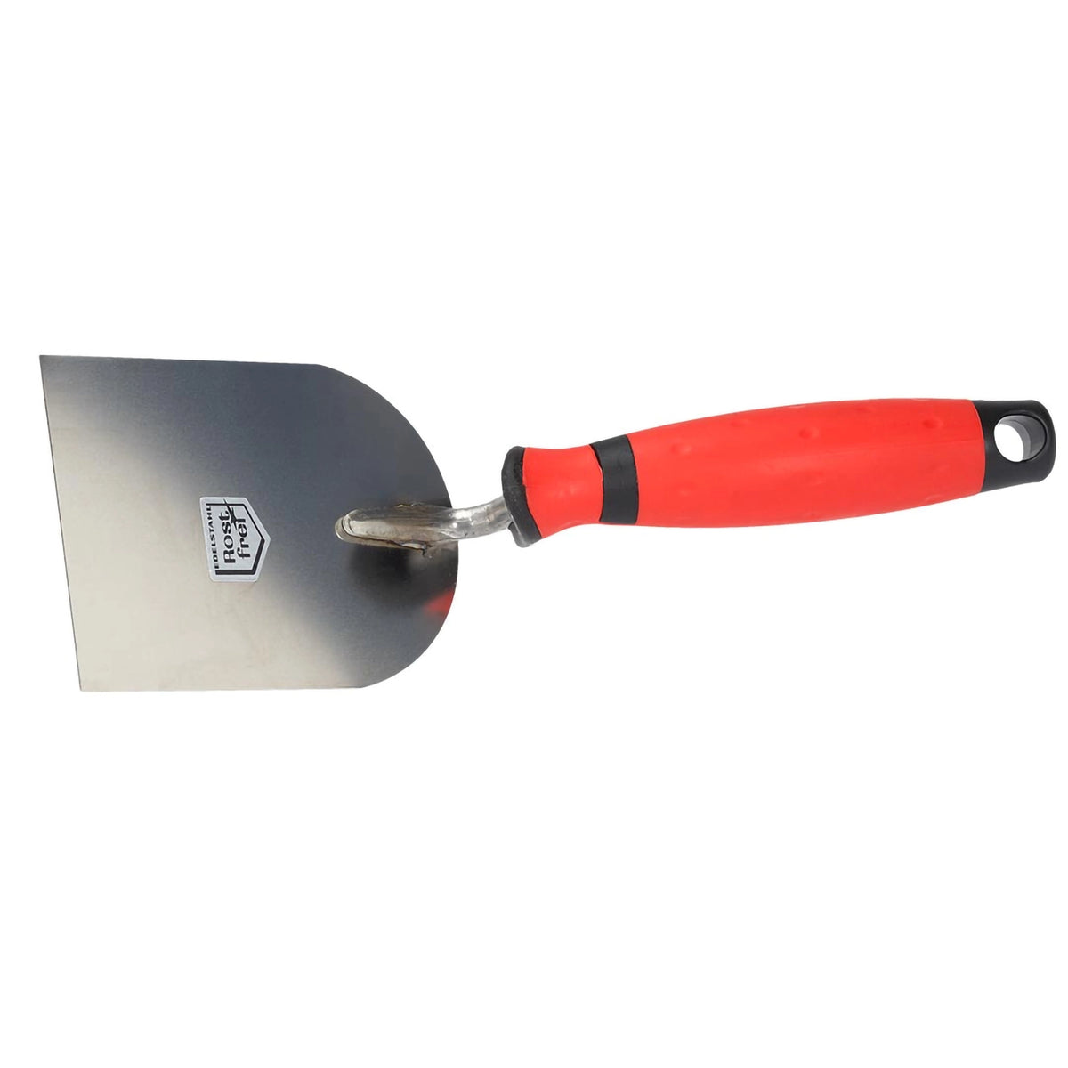 Plasterer's spatula with red soft grip 100mm wide #A0003024